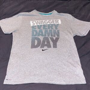 Nike Gray 'Swagger Every Damn Day' T-Shirt